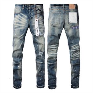 Lila Marke Jeans 2024 Frühling Designer Herren Denim Hosen Mode Hosen Gerade Design Retro Streetwear Casual Jogginghose USA High Street K6yb