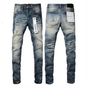 Paarse merk jeans 2024 lente designer heren denim broek mode broek recht ontwerp retro streetwear casual joggingbroek usa high street 9wdv R4fg