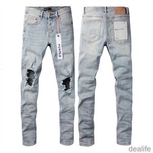 Purple Brand Jeans 2024 Spring Designer Mens denim broek Fashionbroek rechte ontwerp retro streetwear casual zweetwedstrijd dames s17i