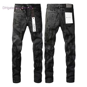 Designer herenjeans Paars Merk Jeans American Coating Texture Personalised 9026