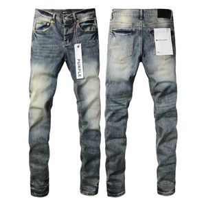 Paarse merk jeans American High Street Blue Mill Bleaching waswater 2024 Nieuwe modetrend hoogwaardige jeans