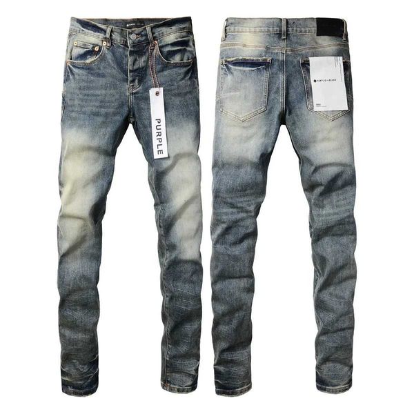 Jeans de marque violette American High Street Blue Mill Bleaching Wash Water 2024 Nouvelle tendance de mode Jeans de haute qualité