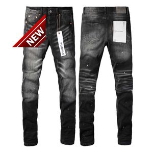 Paarse merkjeans American High Street Paint Distressed6 K