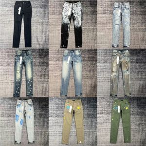 paarse merkjeans Denim broek Heren Designer Jeans Heren zwarte broek High-end kwaliteit ontwerp Retro Streetwear Joggingbroek Ontwerpers Jeans Jogger c1Sr#