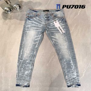 Paarse Merk Jeans Designer Heren Denim Broek Mode Broek Recht Ontwerp Retro Streetwear Casual Joggingbroek Bq9f