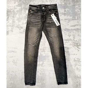 Paarse merk jeans modetrend kusbi jeans ontwerper ksubi jeans heren skinny jeans 2024 luxe denim pant benkeurde noodlijdende fietser zwarte Jean Slim Fit Jeanss 9678