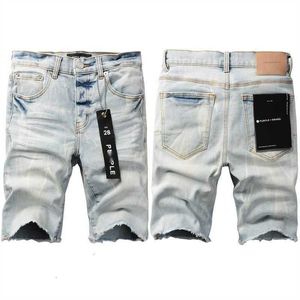 Brand Purple Brand Jeans Men's Shorts Designer Denim Hip Hop Ripped USA High Street 1J43