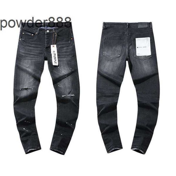 Purple Brand Jeans Niche High Street Black Perfore Design Fat Guy Pantalon de jambe droite