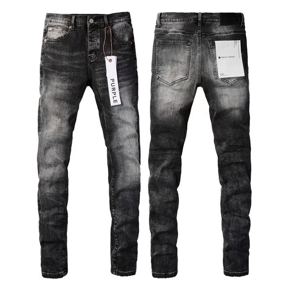 Brand Purple Brand Jeans Pantaloni Strappati Designer Jeans Boy Patch Hole Straitement Streetwear Slim Stitching Men Design MotoCycle Riding Cool Slim Pant