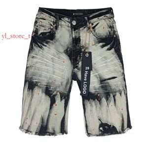 Brand pour hommes pour hommes en jean violet shorts décontractés de style décontracté mixer lavage vintage street street fashionable houn houlers ksubi jeans shorts ksubi jeans femme 4799