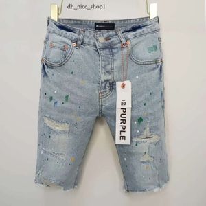 Brand Purple Short Designer Jeans Jeans pour hommes Jeans Purple Jeans Broit Denim Trafle