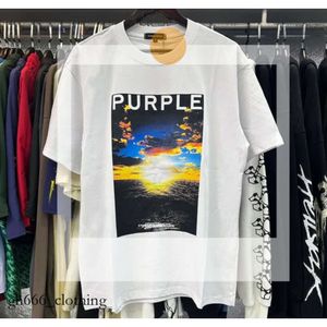 T-shirt à col rond pour hommes et femmes, marque violette, coupe régulière, en coton imprimé, hauts US s-xl, plus de couleurs, 470