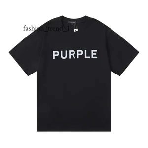 Purple Brand T-shirts Designer T-shirt Violet Jeans Couleur Coton Imprimé Lâche Casual Hommes et Femmes T-shirt Court Tendance De La Mode Marque Violet 2697