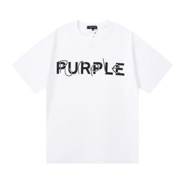 Tshirt de Tshirt de marque Purple Tshirt Mens Mens Shirt Abstract Style Figure Impression de haut gram