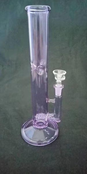 cachimba de cristal cfl púrpura, pipa de fumar big stick heavy dab rig, concesiones de precio directo de fábrica conjunta de 14 mm