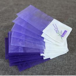 Purple Cotton Organza Lavender Sachet Sag Diy Séchée de fleurs séché sac Mariage Gift Wrap RRA20515258793