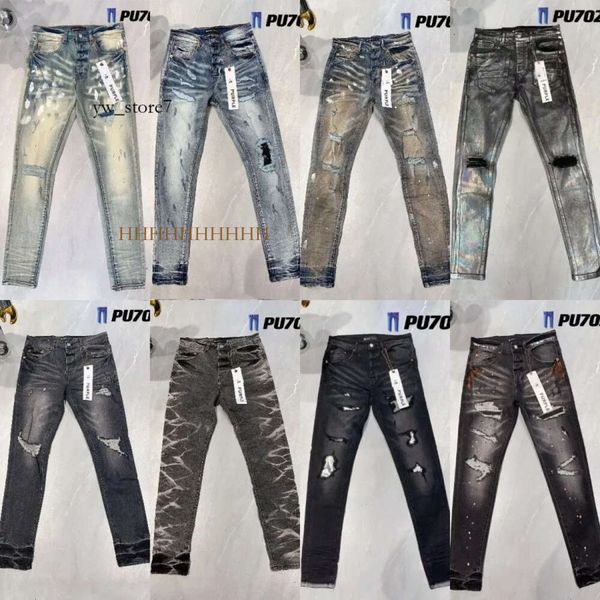 Designer pourpre mode en détresse des motards déchirés de cargaison denim pour femmes pour hommes pantalons noirs rétro streetwear pantalon décontracté joggers pantalon ksubi jeans 5590