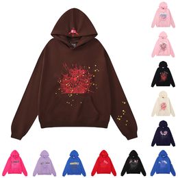 Purple diseñador sudadera con capucha para hombre sudadera 555 chándal para hombres sudaderas con capucha para mujer sudadera de ángel bordado de tela pesada sudadera con capucha sudadera con capucha