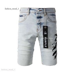 Designer pour hommes pour hommes shorts Hip Hop Hop Casual Short Knee Lhenght Vêtements 29-40 Taille Shorts de haute qualité Jeans violets 562