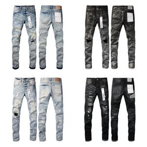 Violet pour hommes Jeans Designer Jeans hommes haut de gamme qualité droite rétro Streetwear pantalons de survêtement décontractés Designers Denim pantalons