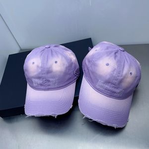 Violet Gradual Youth P Triangle Flag Gradient Casual casquette de baseball Designer Hat Luxury Hat Unisex Summer Casual VLetter flower Baseball