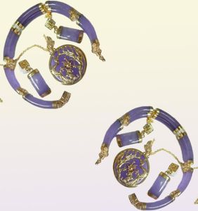 Bracelet de Bracelet de Fortune Gold Purple Gold Phed Dragon Phenix