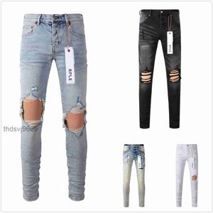 Purple Jeans Denim Pantalons Hommes Designer Jean Hommes Pantalon Noir Haut de Gamme Qualité Droite Conception Rétro Streetwear Pantalon De Survêtement Occasionnel Designers Joggers Pant 55W0