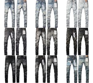 Paarse jeans Denim broek Heren jeans Designer Jean Heren zwarte broek High-end kwaliteit Recht ontwerp Retro Streetwear Casual joggingbroek Ontwerpers Paars merk