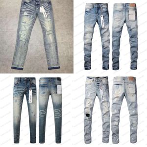 Jeans violet pantalon denim pour hommes de designer jean jean hommes pantalons noirs haut de gamme streetwear streetwear streetwear décontracté concepteurs joggers pant