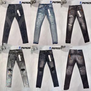 Jeans violets Pantalons en denim Jeans pour hommes Jean de créateur Hommes Pantalon noir Qualité haut de gamme Conception droite Rétro Streetwear Pantalon de survêtement décontracté Designers Joggers Pant