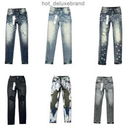 Calças de brim roxas Calças jeans Mens Roxo Jeans Designer Jean Homens Calças High-end Qualidade Design Reto Retro Streetwear Casual Sweatpants Corredores Pant BV5C