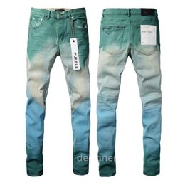 Paarse jeans designer zwarte jeans voor mannen gescheurde skinny luxe paarse jean broek vrouw retro grijze denim streetwear slim fit broek broek dames trendy sterven Jeans