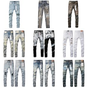 Pantalones de mezclilla de diseñador de jeans morados