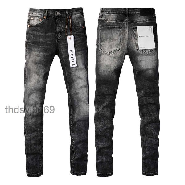 Jeans violets de styliste pour hommes, pantalon de moto slim, lavage Patchwork de luxe, Amirs Dot All Round, marque URG0