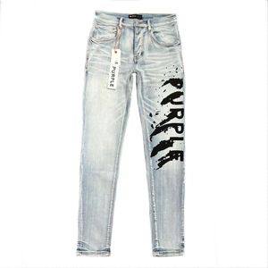 Purple Jeans Designer Jean Mens Mens Denim Pantalon Fashion Pantal