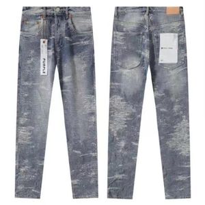 paarse jeans designerjeans voor dames en heren jeans Wandelbroek Gescheurd Hiphop High Street Modetrend Merk Motor trendy