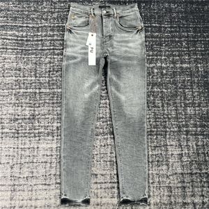 jeans violets jeans de créateurs pour hommes pantalons noirs designers Denim Tears coton droit fermeture éclair braguette trou femmes noir gris blanc taille haute coupe slim déchiré stretch skinny