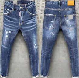 paarse jeans designer jeans voor heren jeans merklogo wit zwart modemerk Pantalones Vaqueros Para Hombre motorfiets borduurwerk nauwsluitend
