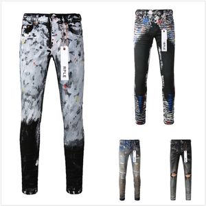 jeans violets jeans de créateur pour hommes jeans haute qualité mode hommes jeans style cool pantalon de créateur en détresse déchiré motard noir bleu jean slim fit moto A1