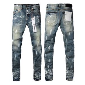 jeans violets jeans de créateur pour hommes pantalons skinny droits jeans baggy denim jean européen hombre pantalons pour hommes pantalons biker broderie déchiré pour la tendance 29-40 J9042-1