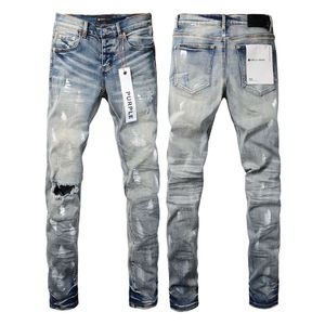 jeans violets jeans de créateur pour hommes pantalons skinny droits jeans baggy denim jean européen hombre pantalons pour hommes pantalons biker broderie déchiré pour la tendance 29-40 J9043