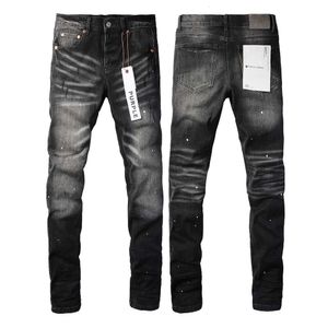 paarse jeans designer jeans voor heren Rechte skinny broek jeans baggy denim Europese jean hombre herenbroek broek biker borduurwerk gescheurd voor trend 29-40 J9027