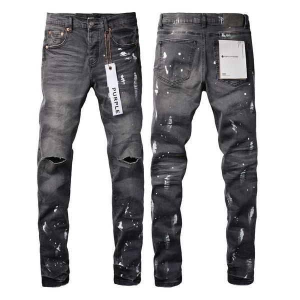 Jeans Purple Jeans Jeans para hombres Skinny Pants Skinny Jeans jeans holgados europeos jean hombre pantalones pantalones biker bordados rotos para la tendencia 29-40 j9039