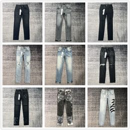 paarse jeans designer jeans heren designer jeans voor heren dames broek paars merk jeans zomer gat 2023 nieuwe stijl borduurwerk zelfteelt en kleine voeten mode