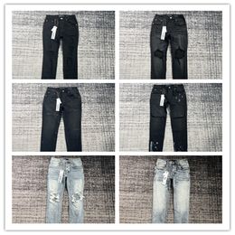 jeans morados jeans de diseñador hombres jeans de diseñador para hombres mujeres pantalones jeans de marca púrpura agujero de verano 2023 nuevo estilo bordado autocultivo y pies pequeños moda 71