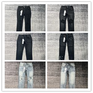 jeans violets jeans de créateurs hommes jeans de créateurs pour hommes femmes pantalons jeans de marque violet trou d'été 2023 nouveau style broderie auto-culture et petits pieds mode 71