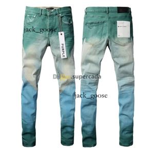 Jean pourpre concepteur jeans hommes pantalon de trous hip hop vintage de luxe punk motif masculin pantalon violet rétro jeans de marque violette 601