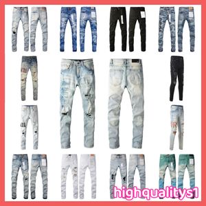 jean pourpre designer am jeans mens jeans hommes genou maigre taille droite 28-40 moto tendance long houre high street denim en gros 2 pièces