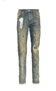 Púrpura Jeans Designer Men for Women Pants Brand Summer Hole 2023 Auto cultivación de bordado nuevo de estilo y moda de pies pequeños 3odh