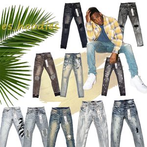 Purple Jeans Designer Hommes Purple Jeans Femmes Homme Amirs Slim Fit Denim Lettre Imprimer Pantalon De Luxe Vacances En Plein Air Jeans Hommes Streetwear Grande Taille Pantalon Jeans 2023